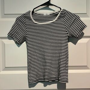 Black/White striped top